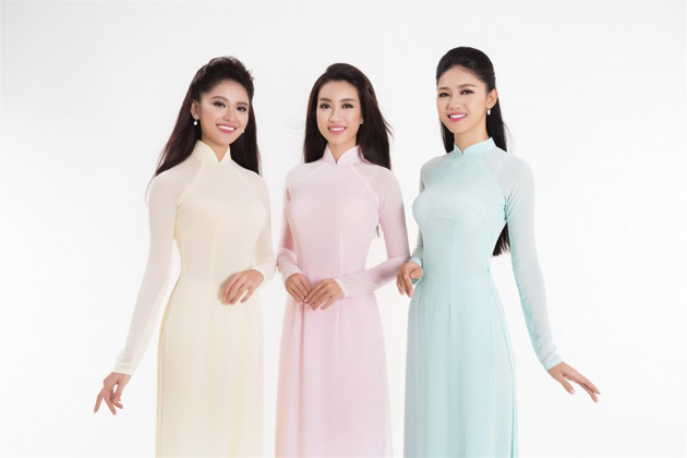 National Costumes Design wore by Vietnam's Miss Universe Contestant 2015 |  Ao dai, Asian fashion, Traditional dresses