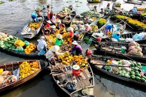 Floating market, Vietnam southwest tours