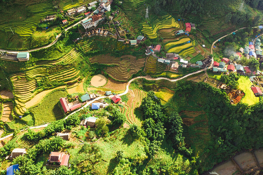 Beautiful landscape at Sin Chai Village, Vietnam Day Trip