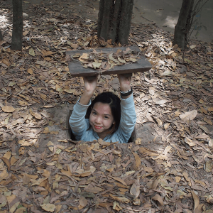 the tunnel of Cu Chi, Vietnam Tour Holiday