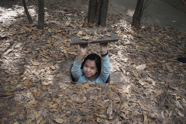 the tunnel of Cu Chi, Vietnam Tour Holiday