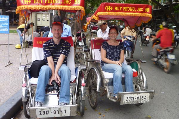 Cyclo in Hanoi, Beach holiday in Vietnam