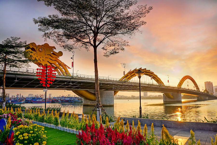 Dragon-Bridge-Da-Nang, Vietnam Honeymoon Tours