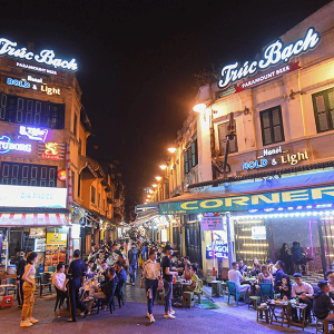 Ta Hien Street at night, Vietnam beach tour packages