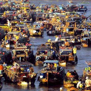 Floating market, Vietnam go tours