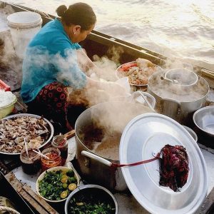 Floating market cuisine, Mekong Delta Trips