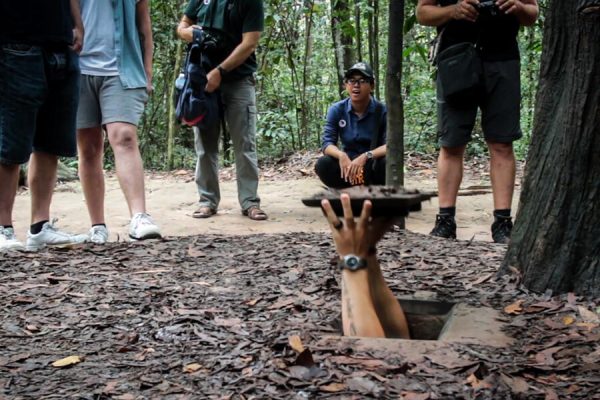 the tunnel of Cu Chi, Vietnam Tour Holiday