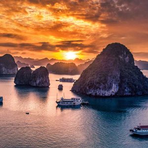 Ha Long Bay sunset, Trips in Vietnam