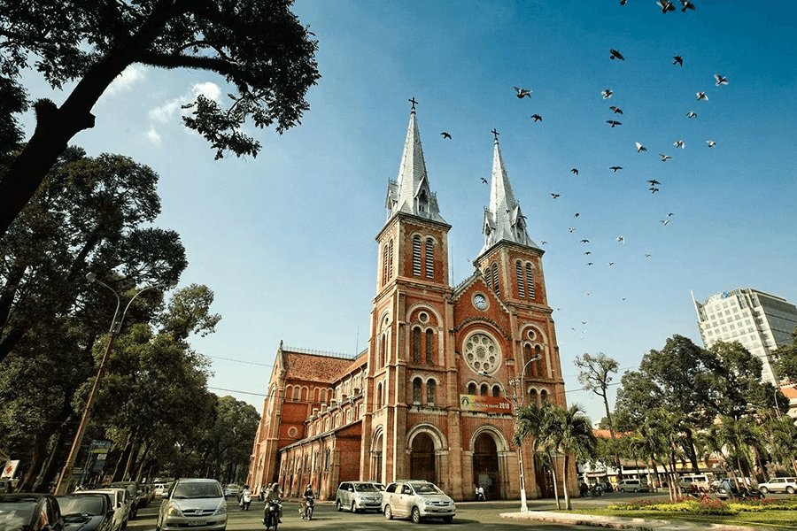 Notre Dame Cathedral in Ho Chi Minh, Vietnam Beach Tours