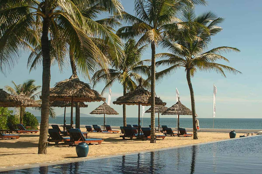 Beautiful landscape in An Bang, Hoi An Beach, Vietnam Beach Vacations