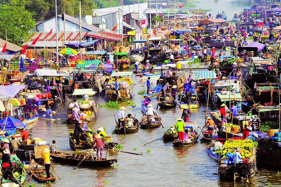 Cai Be Floating Market - Mekong Delta