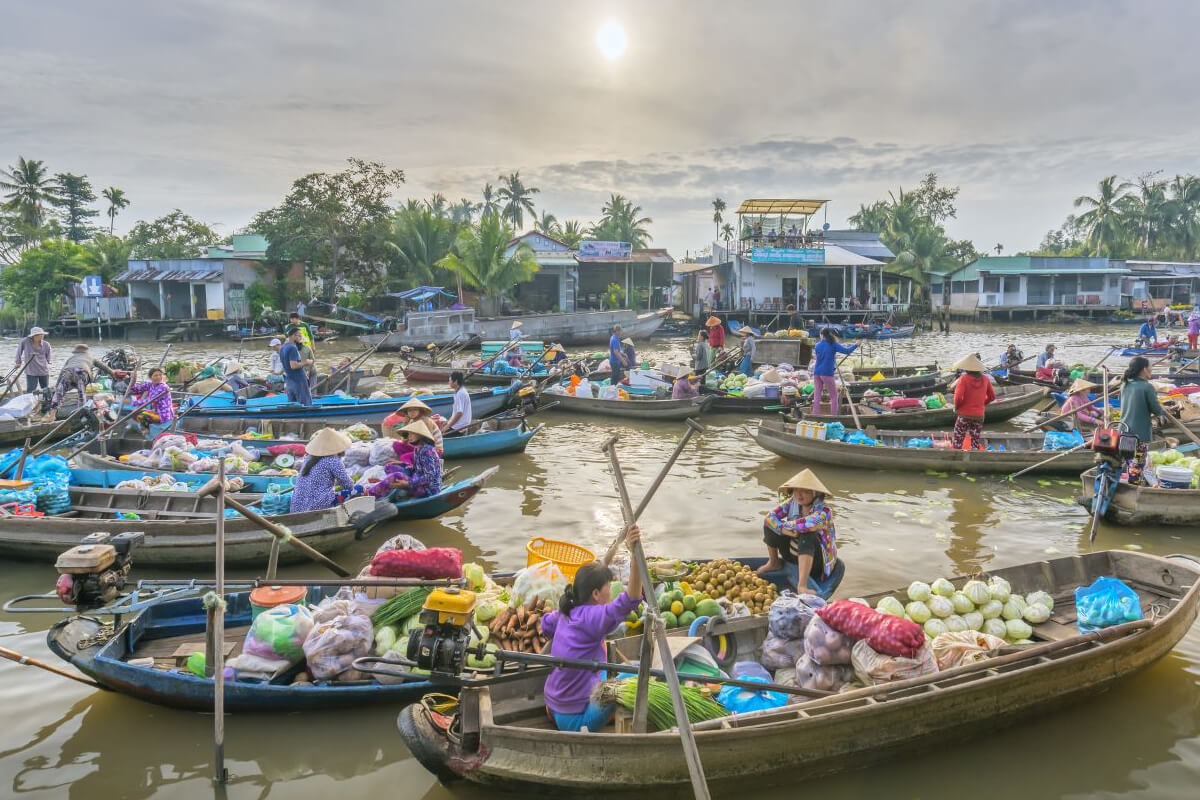 Cai Rang Floating Market - Mekong Delta