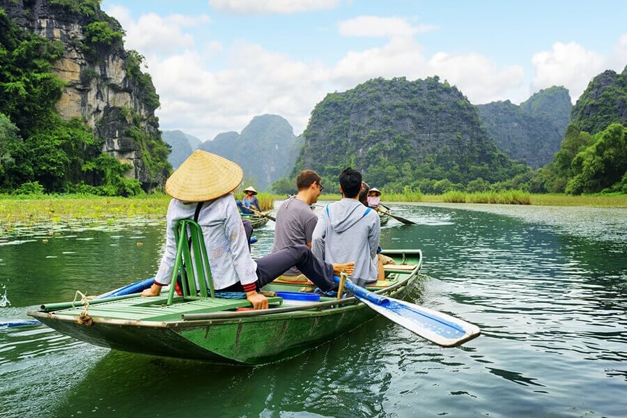 Tam Coc Rowing boat, Vietnam Adventure Tours