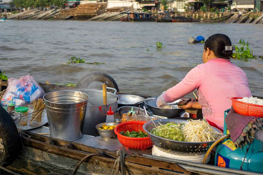 Dishes Cai Rang Floating Market - Vietnam tour package