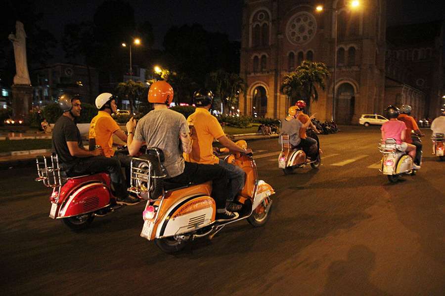 Saigon After Dark by Vespa - Vietnam tour package