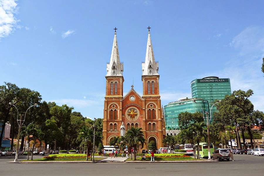 Saigon Notre Dame Cathedral - Vietnam family vacation