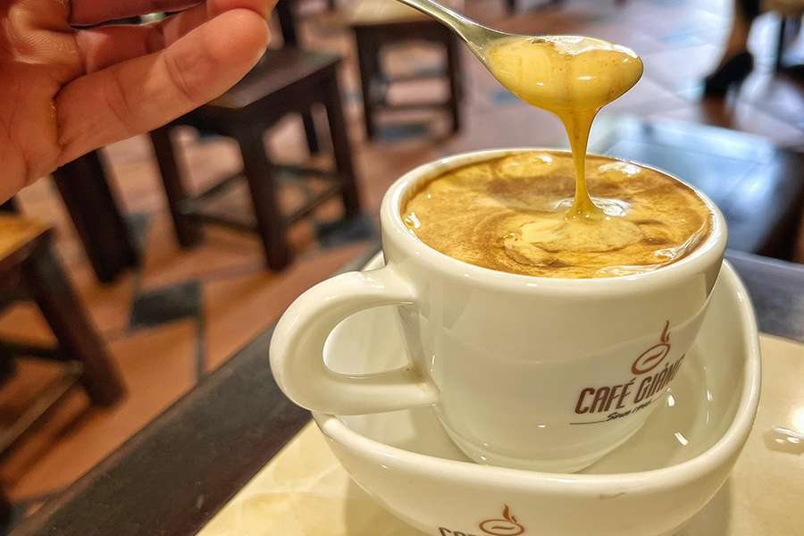 egg coffee - Vietnam family vacation