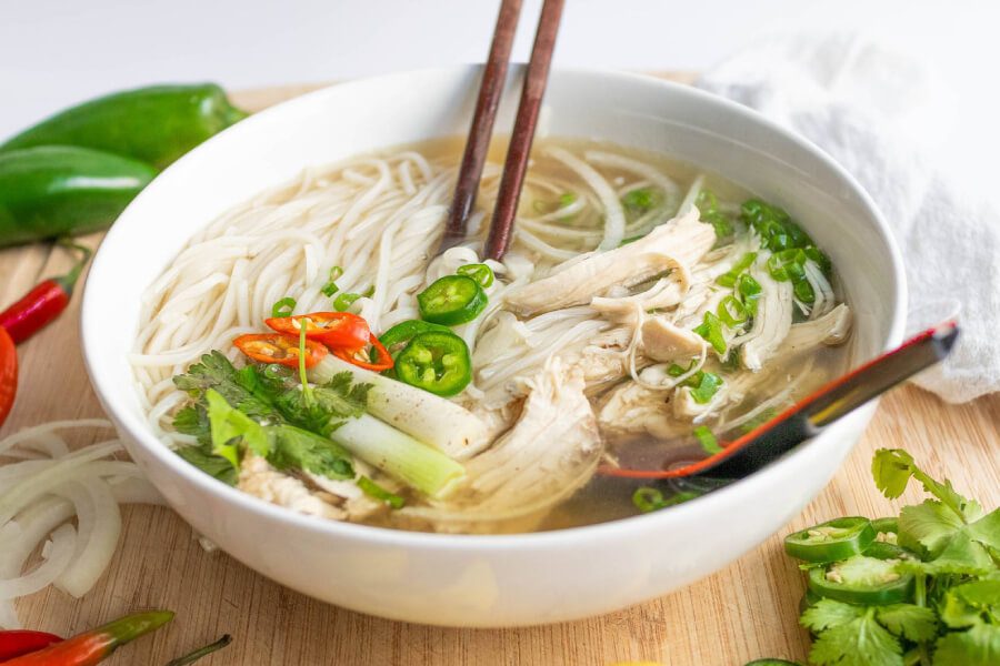 Chicken noodle soup-Vietnam local tour package