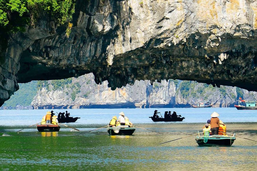 Dark and Light cave in Halong Bay-Vietnam tour package