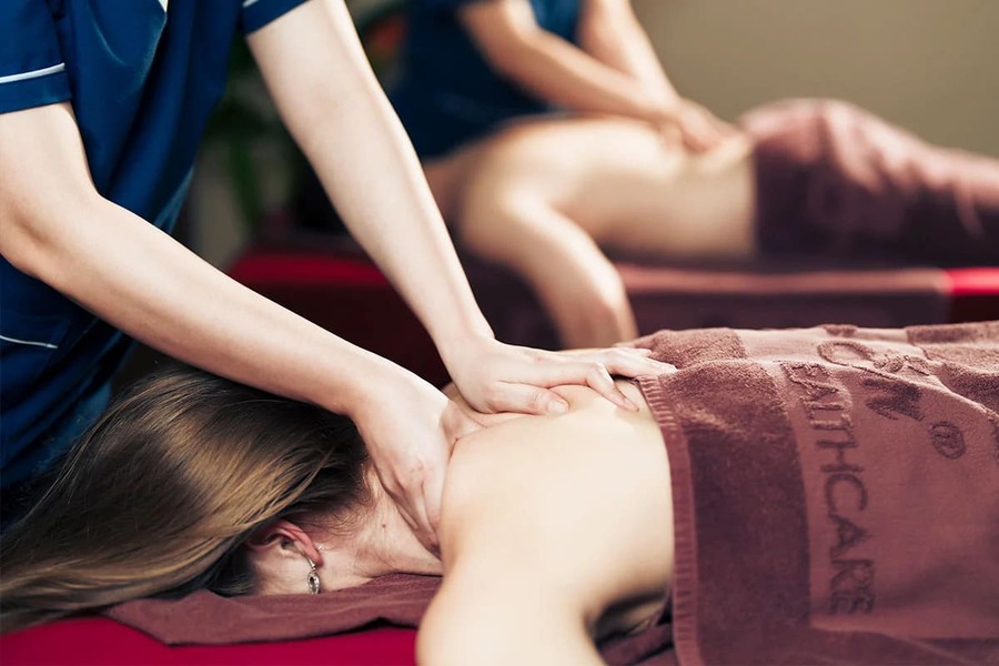 Foot massage in Hoi An Old Town after a day of sightseeing