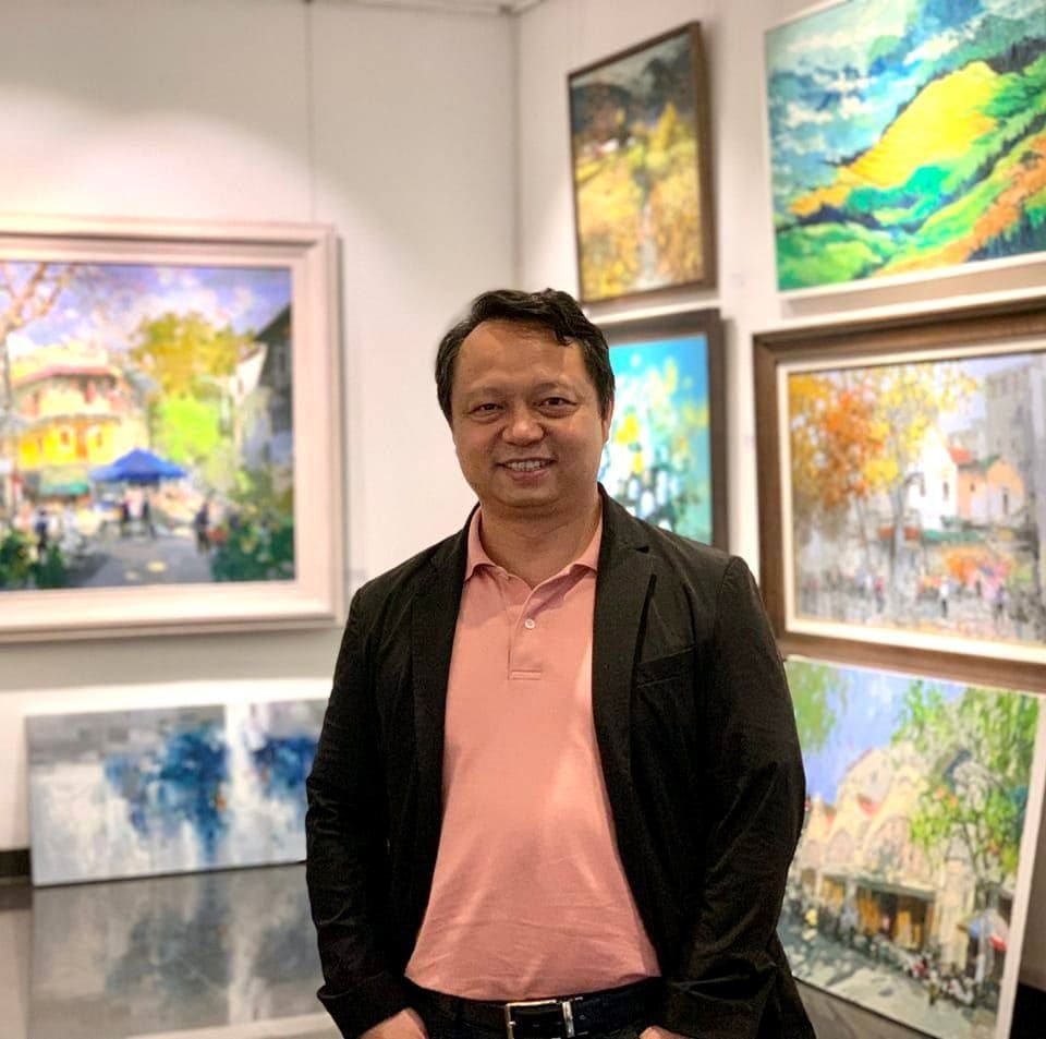 Henry Le, art collector and gallery owner in Hanoi, Vietnam