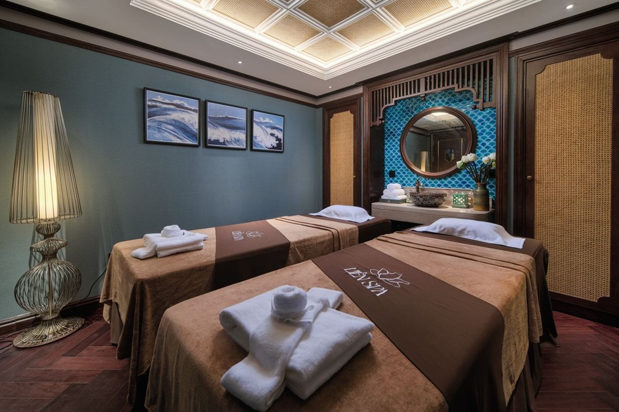 Therapeutic massage treatment at a Hanoi wellness spa